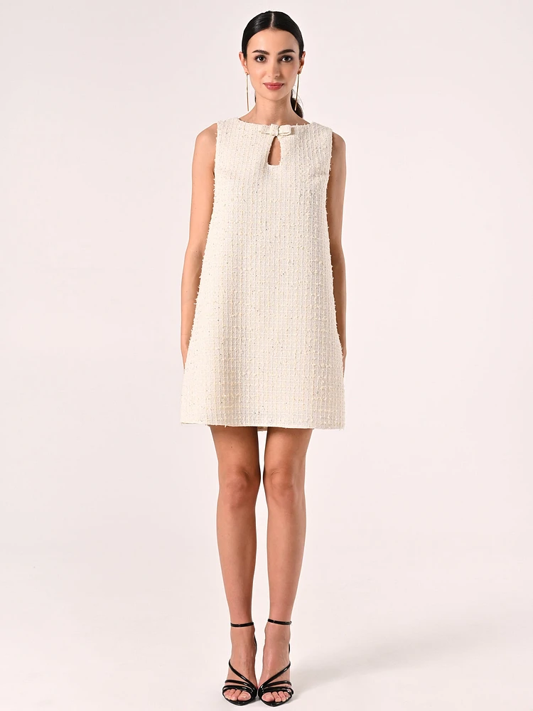 Bow Dress Tweed