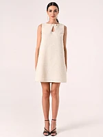 Bow Dress Tweed