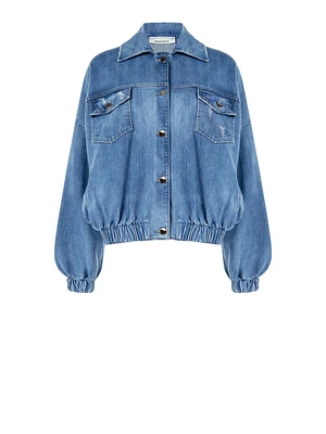 Bomber Denim Jacket