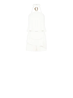 Ruffle Short Jumpsuit