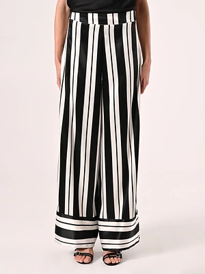 Black & White Striped Trousers