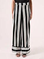 Black & White Striped Trousers