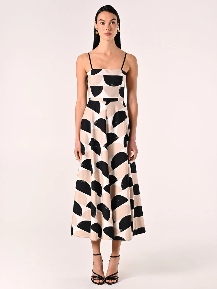 Printed Midi Dress