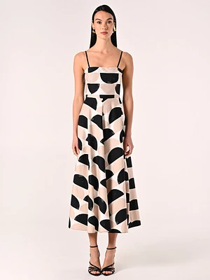 Printed Midi Dress