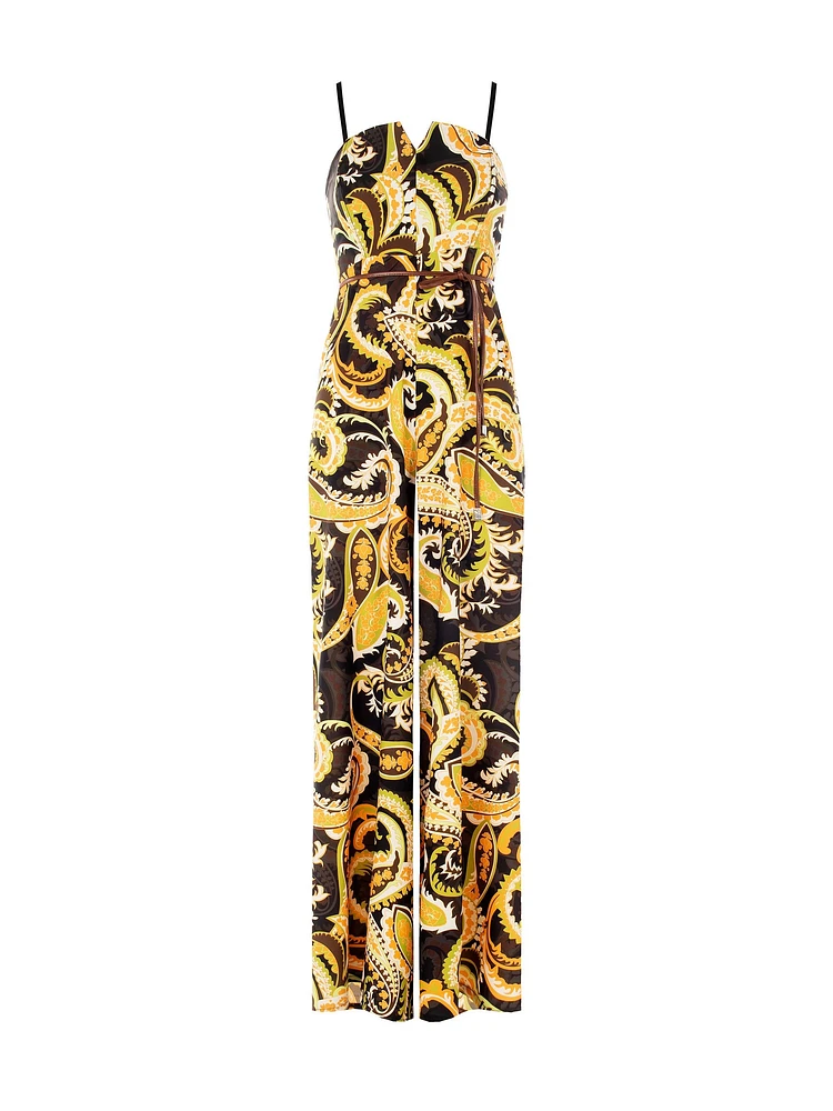 Satin Palazzo Jumpsuit
