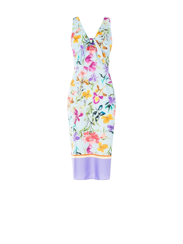 Floral Satin Dress