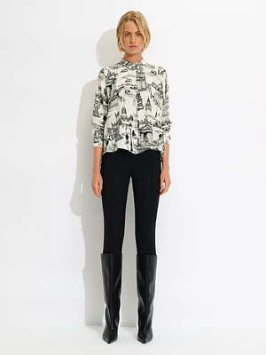 City Print Blouse