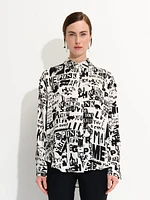 Graphic Print Blouse