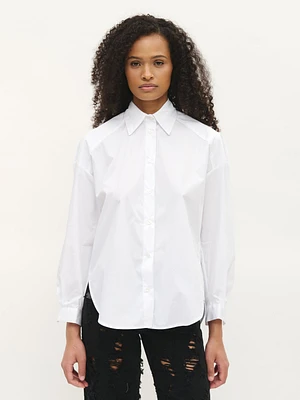 Shirt with classic collar