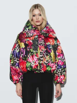 Printed oversized jacket