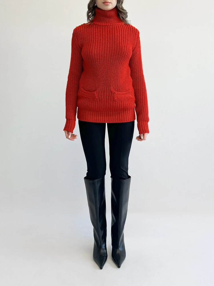 Chunky Mock Neck Sweater