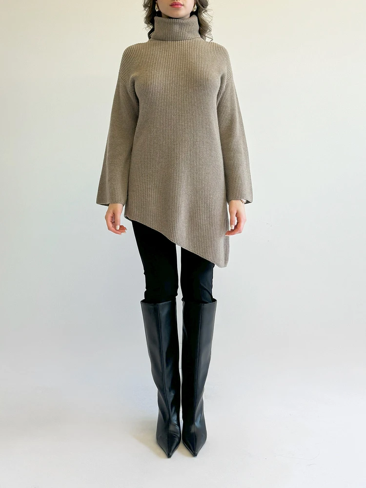 Asymmetrical Knit Sweater