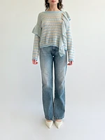 Asymmetrical Striped Sweater