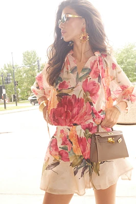 Floral Sheer Blouse