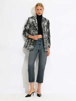 Metallic Detail Blazer