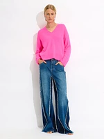 Pull en tricot de laine mélangée