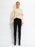 Ruffle Knit Sweater