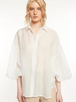 Embellished Sheer Blouse
