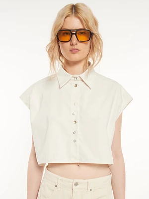 Cropped Sleeveless Shirt