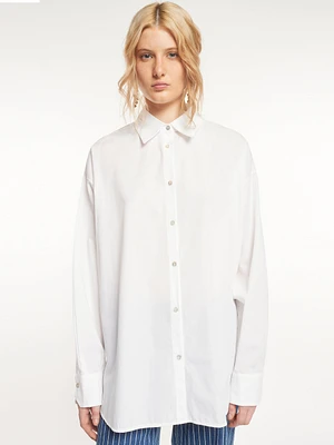 Chemise en coton surdimensionnée