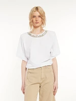 Rhinestone Detail T-shirt