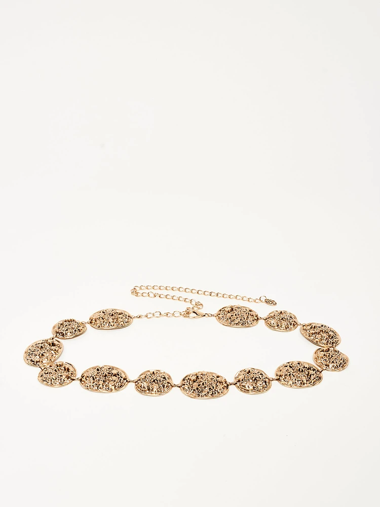 Rosette Chained Belt