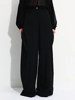 Wide Leg Cargo Style Trousers