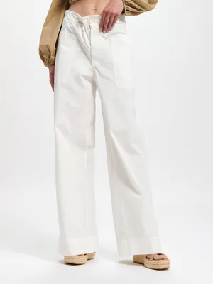 Adjustable waist trouser