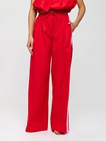 Wide Leg Cotton Trousers