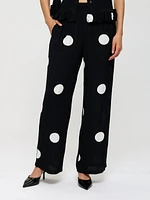 Flowy Polka Dot Trousers