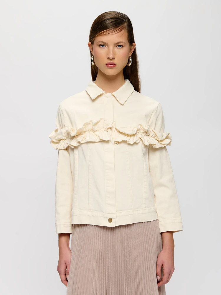 Jacket With Ruffle Detail