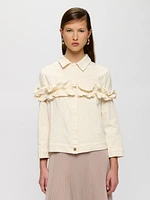 Jacket With Ruffle Detail