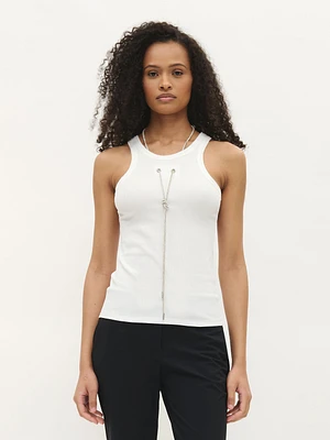 Débardeur avec collier intégr