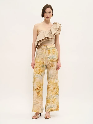 Convertible Ruffled Bandeau Top