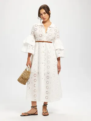 Belted Maxi Boho Dress