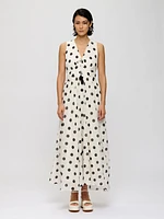 Flowy Polka-dot Dress