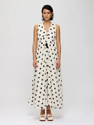 Flowy Polka-dot Dress