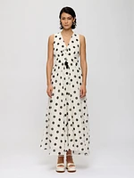 Flowy Polka-dot Dress