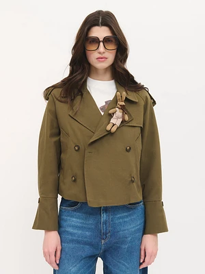 Cropped Trench Jacket
