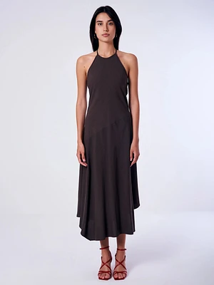 Halter Asymmetric Dress