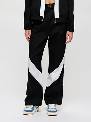 Belted Wide-Leg Track Pants