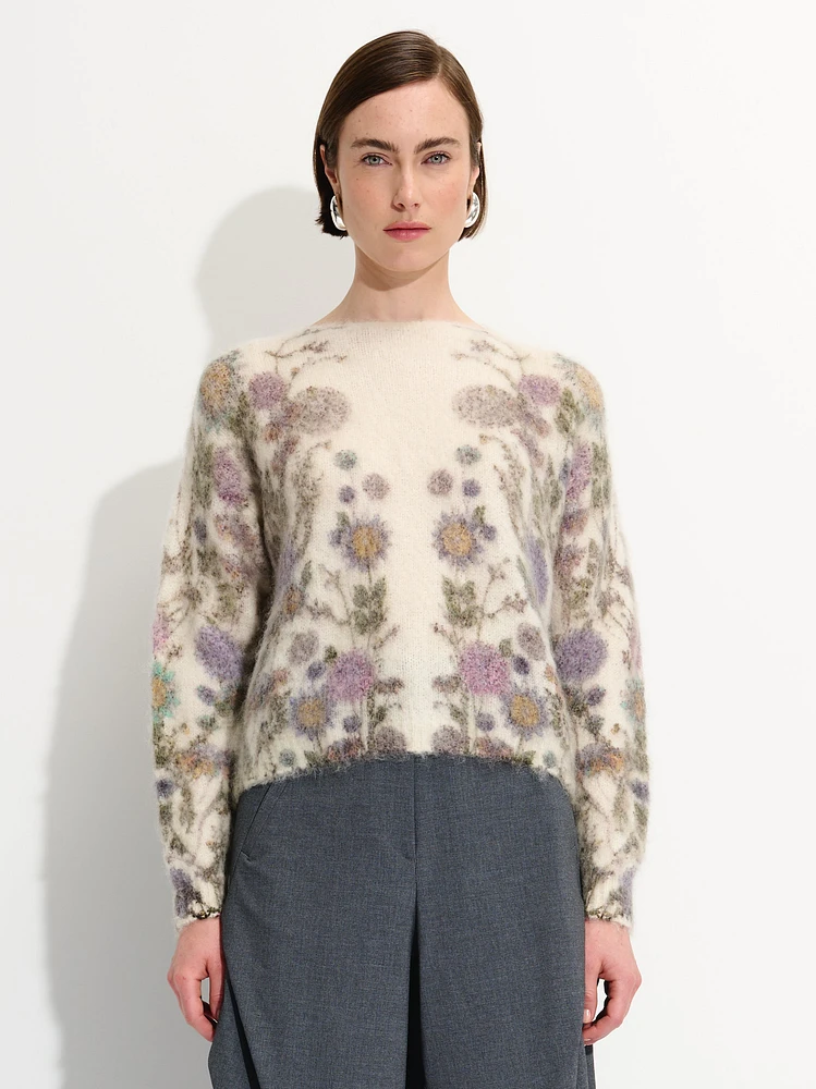 Floral Knitted Sweater