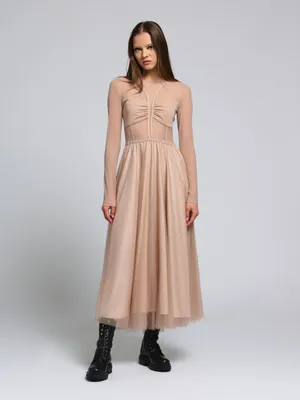 Tulle maxi dress