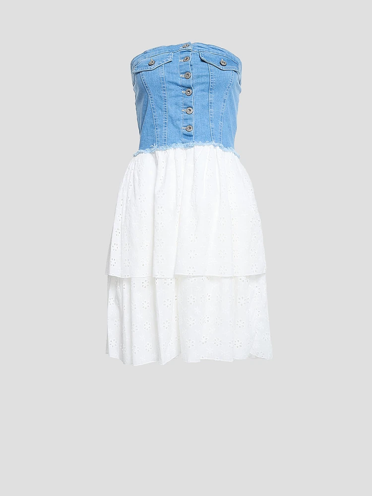 Half Denim Dress