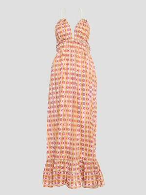 Printed Halter Dress