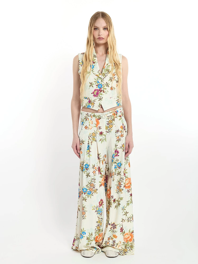 Floral Palazzo Trousers