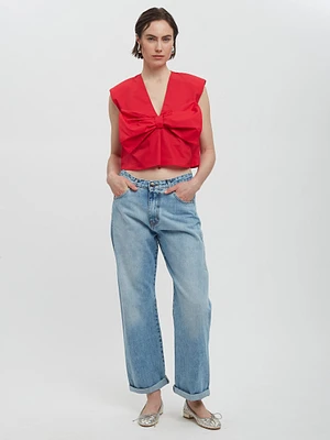 Cropped Bow Top