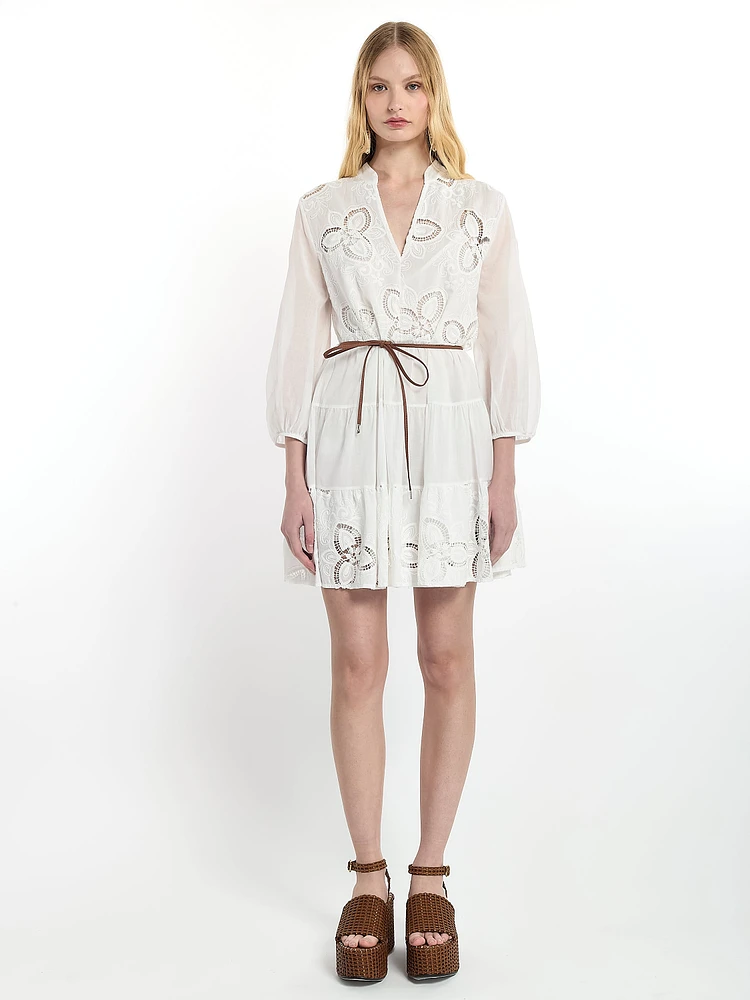 Openwork Embroidery Dress