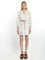 Openwork Embroidery Dress