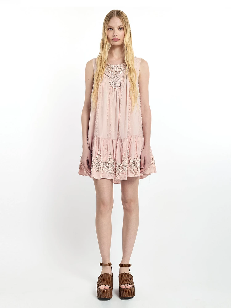 Distress Lace Dress